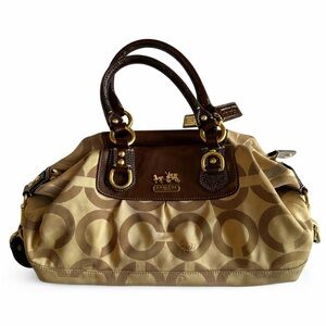 Coach Brown and Gold Hobo Bag